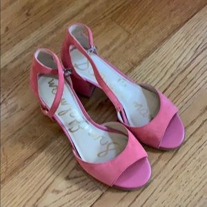 Sam Edelman pink heeled sandals